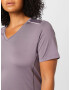 Esprit Sport Curvy Tricou funcțional gri taupe / alb - Pled.ro