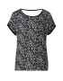 ESPRIT Tricou 'AOP AW TEE' negru / alb - Pled.ro