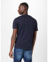 ESPRIT Tricou bleumarin / gri deschis - Pled.ro