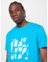 ESPRIT Tricou cyan / alb - Pled.ro