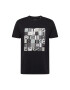 ESPRIT Tricou negru / alb - Pled.ro