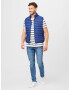 ESPRIT Tricou 'Sus' albastru / alb - Pled.ro