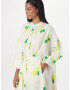 Essentiel Antwerp Rochie tip bluză 'Dimi' galben citron / verde / alb - Pled.ro