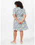 EVOKED Rochie 'MARE' bleumarin / albastru deschis / galben citron / alb - Pled.ro