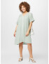 EVOKED Rochie 'MICHELLE' verde deschis / alb - Pled.ro