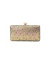 faina Clutch auriu / verde / lila / portocaliu - Pled.ro