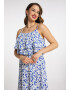 faina Rochie albastru / alb - Pled.ro