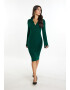 faina Rochie mulate verde smarald - Pled.ro