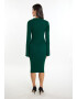 faina Rochie mulate verde smarald - Pled.ro