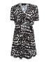 faina Rochie negru / alb - Pled.ro