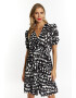 faina Rochie negru / alb - Pled.ro