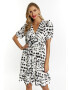 faina Rochie negru / alb - Pled.ro