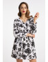 faina Rochie negru / alb - Pled.ro