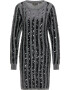 faina Rochie tricotat gri / negru - Pled.ro