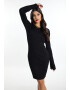 faina Rochie tricotat negru - Pled.ro