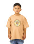 FAMILY 1ST FAMILY 4EVER Tricou 'Inner Circle' maro caramel - Pled.ro