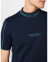 FARAH Tricou 'CHAIN' bleumarin / turcoaz - Pled.ro