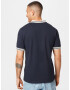 FARAH Tricou 'STANTON' bleumarin / alb - Pled.ro