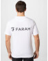 FARAH Tricou 'TRAFFORD' negru / alb - Pled.ro