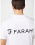 FARAH Tricou 'TRAFFORD' negru / alb - Pled.ro