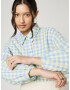 florence by mills exclusive for ABOUT YOU Bluză 'Gingham' albastru / verde neon - Pled.ro