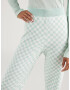 florence by mills exclusive for ABOUT YOU Pantaloni 'Copal' verde pastel / alb - Pled.ro