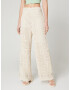 florence by mills exclusive for ABOUT YOU Pantaloni 'Meditate' alb lână - Pled.ro