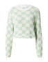 florence by mills exclusive for ABOUT YOU Pulover 'Peace & Quite' verde / alb - Pled.ro