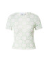 florence by mills exclusive for ABOUT YOU Tricou 'Drizzle' verde / alb - Pled.ro