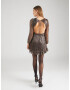 Forever New Rochie de cocktail 'Kinsleigh' bronz / argintiu - Pled.ro