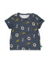 Fred's World by GREEN COTTON Tricou 'Animal' albastru noapte / galben / gri taupe / alb - Pled.ro