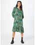 Freequent Rochie 'SURALDA' bej / verde / negru / alb - Pled.ro