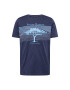 FYNCH-HATTON Tricou bleumarin / albastru deschis - Pled.ro