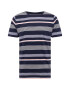 FYNCH-HATTON Tricou bleumarin / gri / portocaliu / alb - Pled.ro