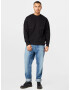 G-Star RAW Bluză de molton negru / alb - Pled.ro