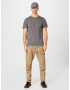 G-Star RAW Tricou 'Korpaz' gri grafit / alb - Pled.ro