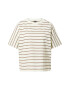 G-Star RAW Tricou maro / alb natural - Pled.ro