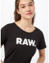 G-Star RAW Tricou negru / alb - Pled.ro