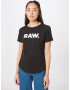 G-Star RAW Tricou negru / alb - Pled.ro