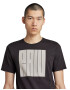 G-Star RAW Tricou negru / alb - Pled.ro