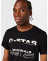 G-Star RAW Tricou 'Originals r t' negru / alb - Pled.ro