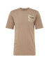 G-Star RAW Tricou 'Shadow' bej / maro deschis / oliv - Pled.ro