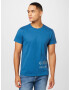 G-Star RAW Tricou 'Stencil' azuriu / gri deschis - Pled.ro