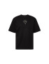 G-Star RAW Tricou 'Stencil' negru / alb - Pled.ro