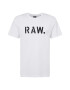 G-Star RAW Tricou 'Stencil' negru / alb - Pled.ro