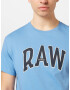 G-Star RAW Tricou 'University' albastru deschis / negru / alb - Pled.ro