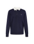 GANT Tricou bleumarin / alb - Pled.ro