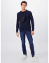 GANT Pulover bleumarin / alb - Pled.ro