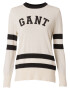 GANT Pulover negru / alb natural - Pled.ro