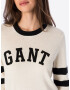 GANT Pulover negru / alb natural - Pled.ro